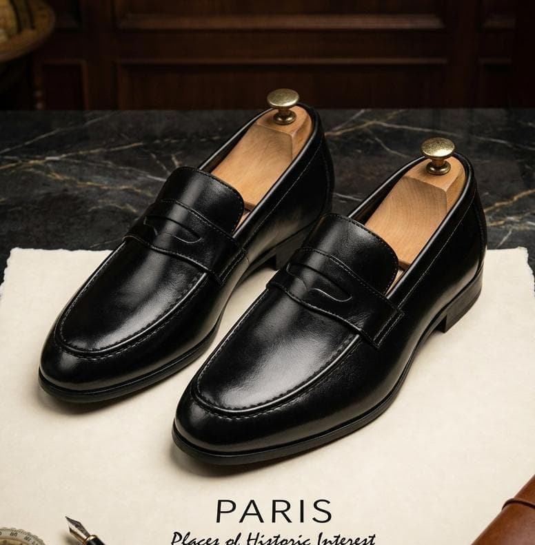 Penny Loafer Premium – Cuir Noir